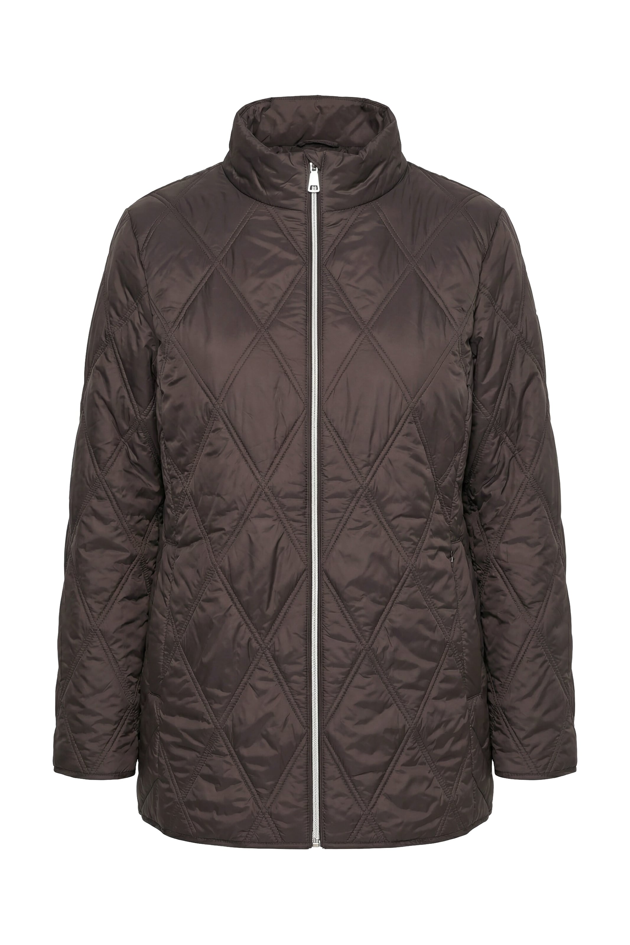 Ulla Popken Between-season jacket in M-L in Dark brown, Item view