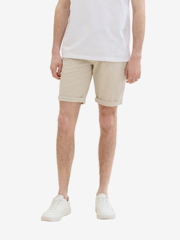 TOM TAILOR Regular Shorts in Beige: predná strana