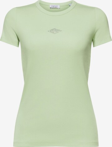 T-shirt ESPRIT en vert : devant