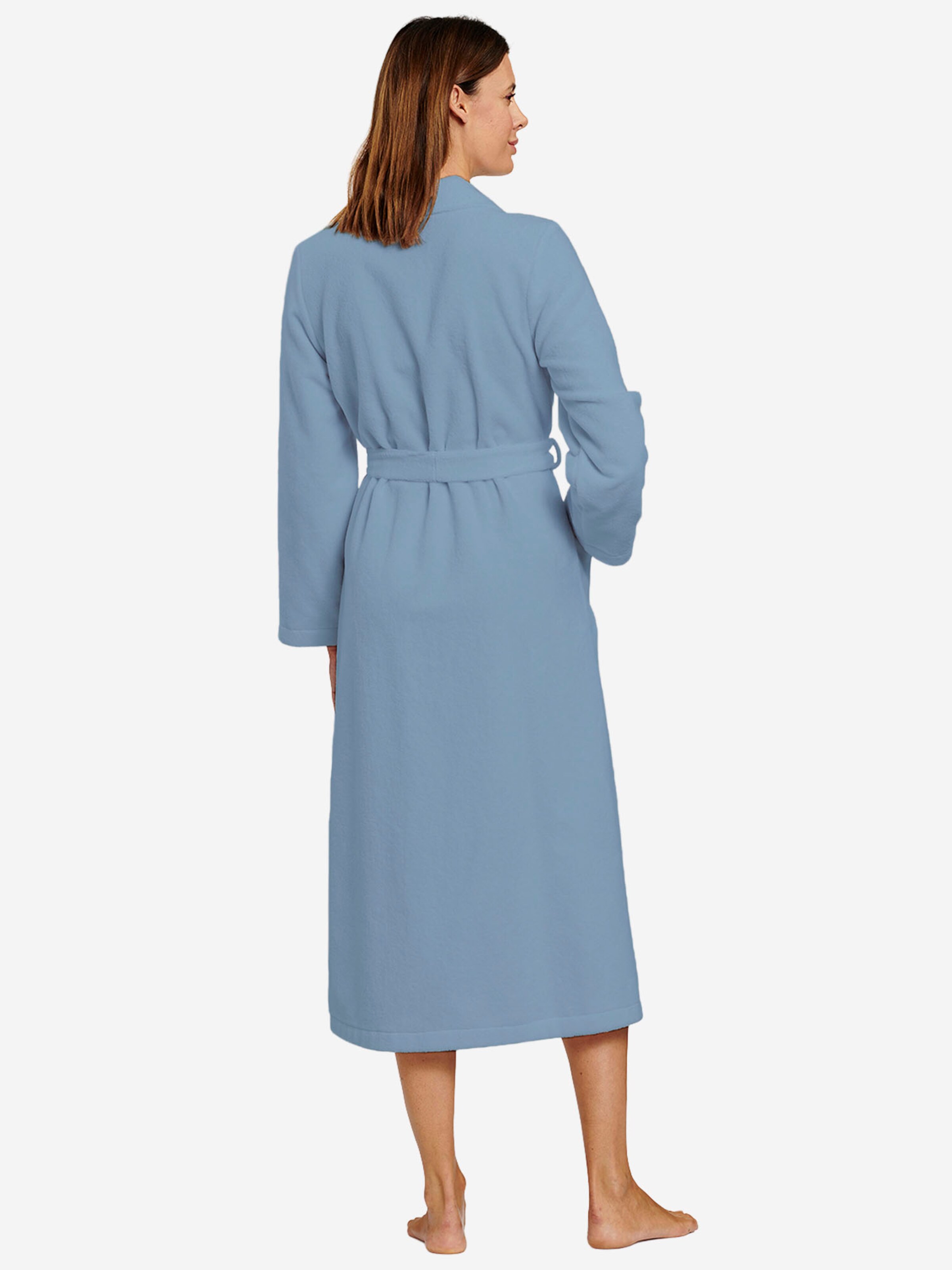 FÉRAUD PARIS Short Bathrobe ' Spa ' in Blue