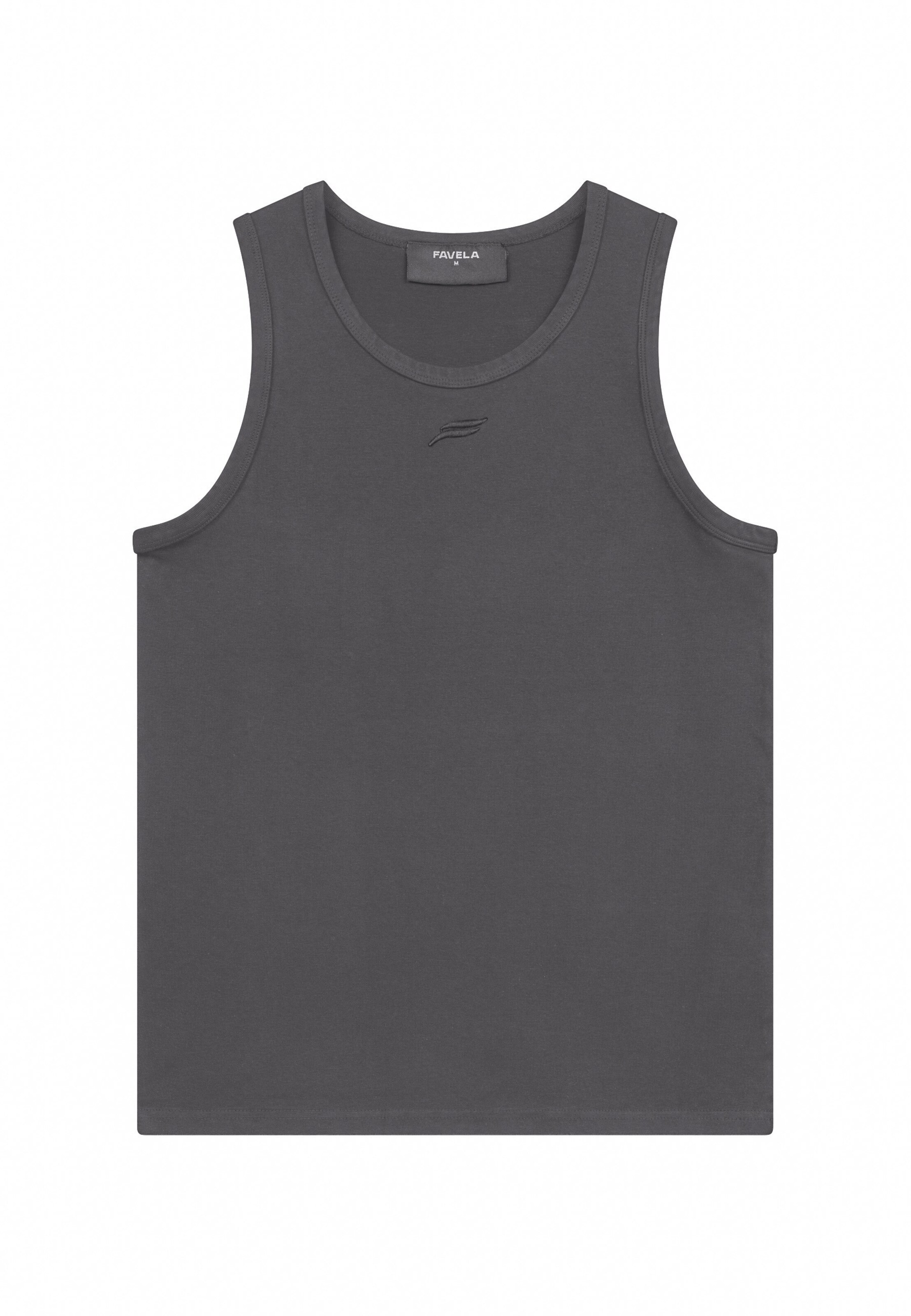 FAVELA Top in Schwarz: Vorderseite