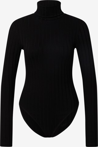 EDITED Shirt bodysuit 'Viola' in Black: front