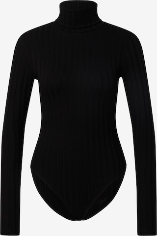 EDITED Shirt Bodysuit 'Viola' in Black: front