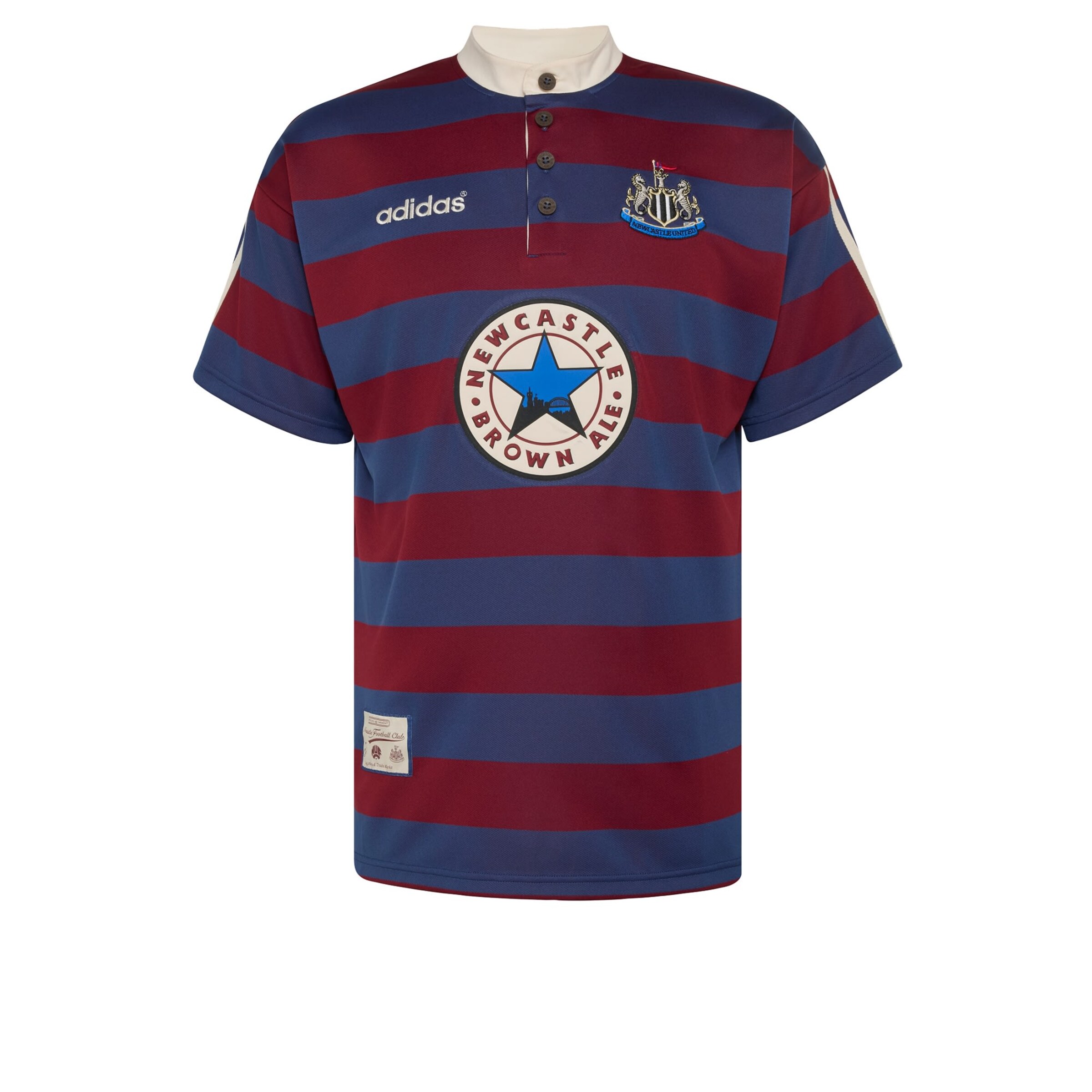 ADIDAS PERFORMANCE Camiseta de fútbol 'Newcastle United FC 95/96' en XXS-XS en navy / burdeos / blanco, Vista del producto