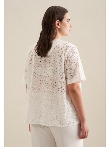 SEIDENSTICKER Blouse 'Schwarze Rose' in Wit