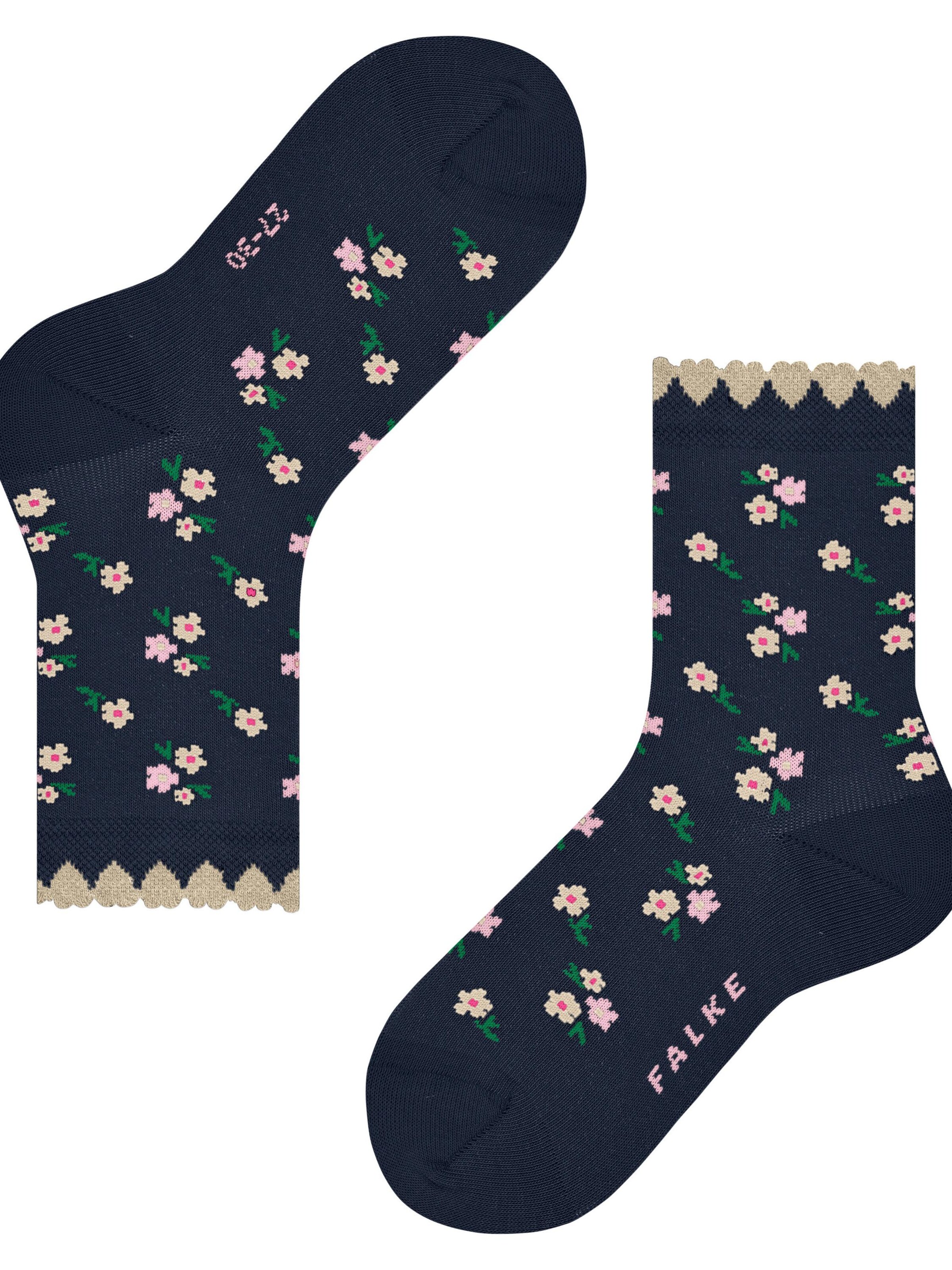 FALKE Socks 'Ditsy Flowers' in Blue