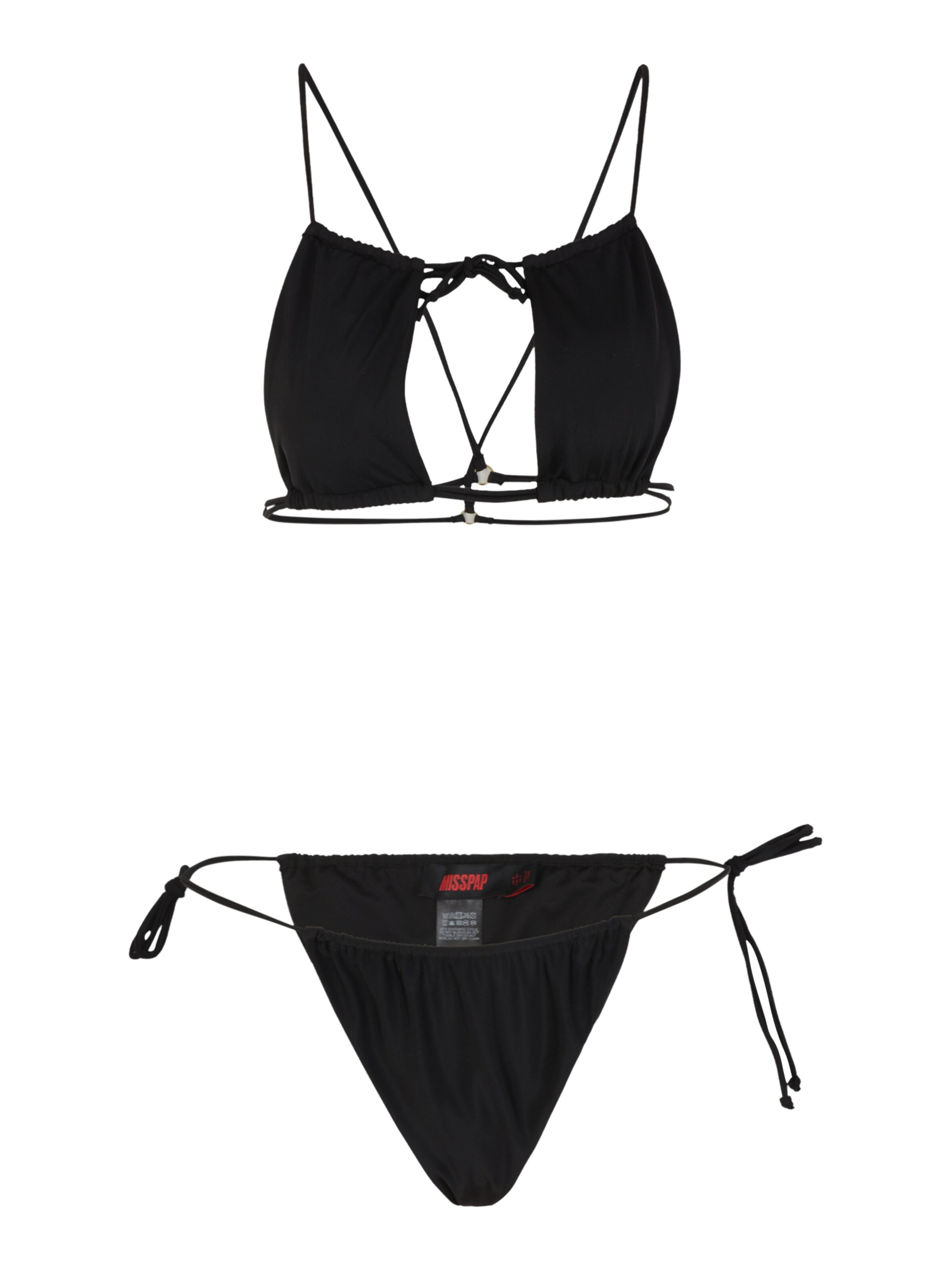 Misspap Треугольник Бикини в Черный: спереди