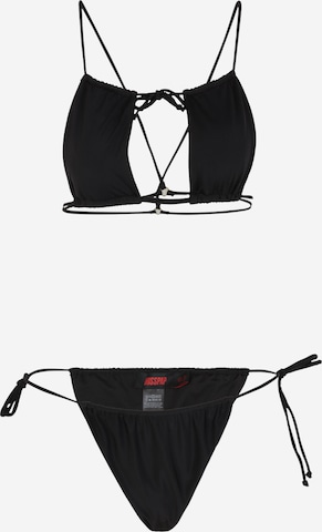 Bikini Misspap en noir : devant
