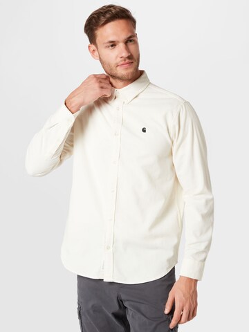 Coupe regular Chemise 'Madison' Carhartt WIP en beige : devant