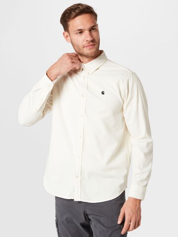 Carhartt WIP Regular Fit Skjorte 'Madison' i beige: forside