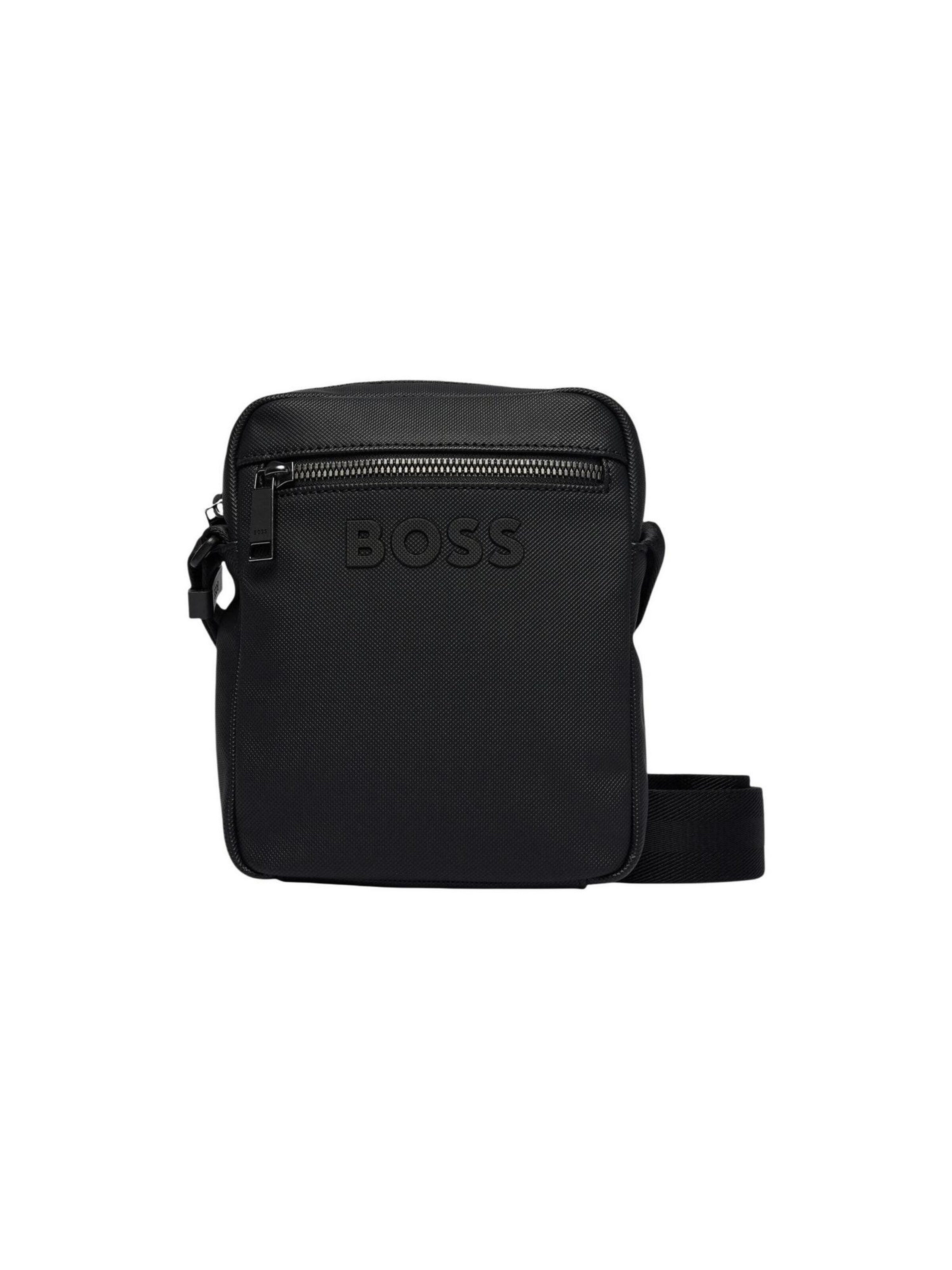 Borsa a tracolla 'Catch 3.0 P NS Zip 50573154' di BOSS in nero: frontale