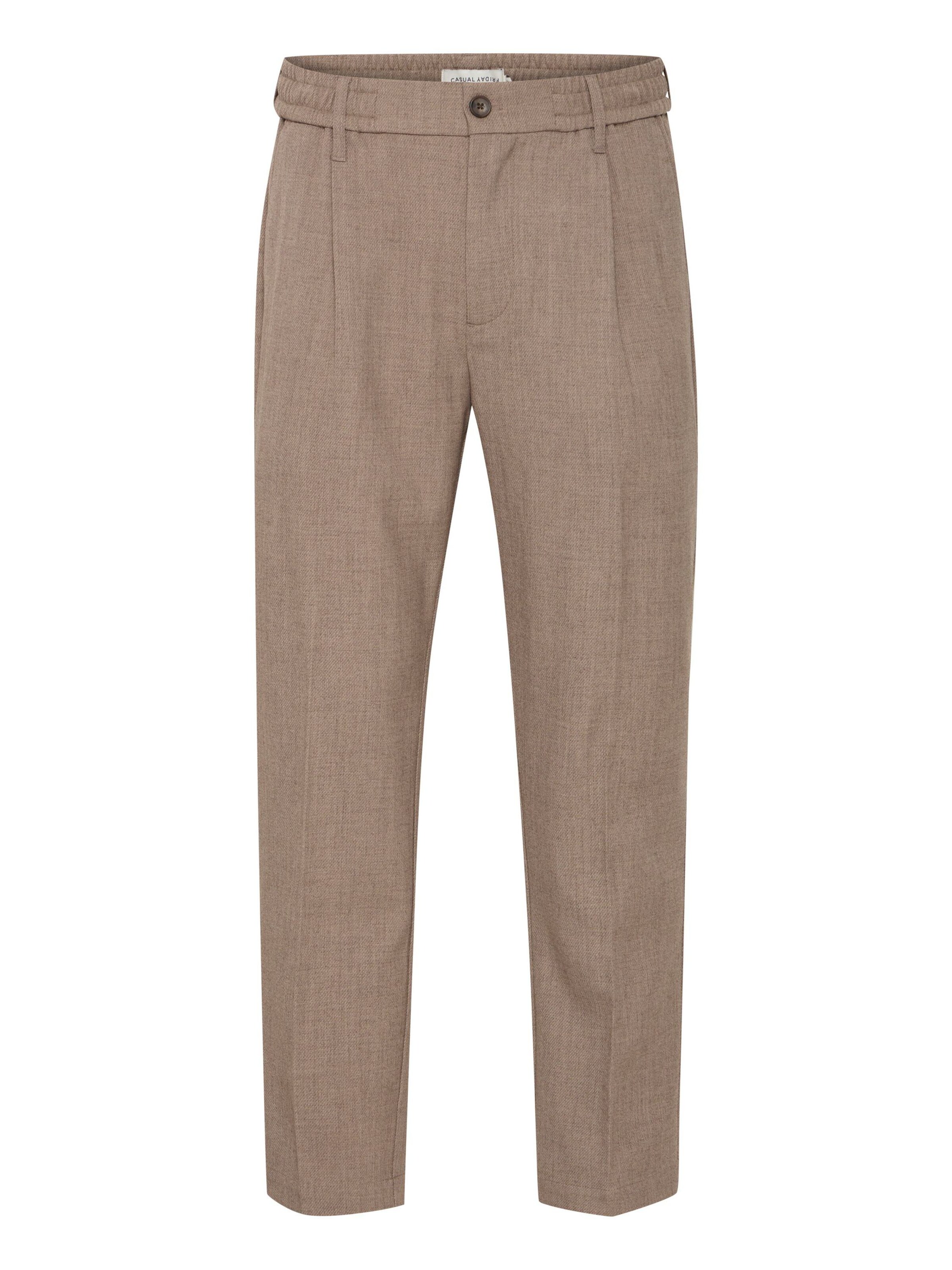 Casual Friday - Calças chino 'Marc' em bege: frente