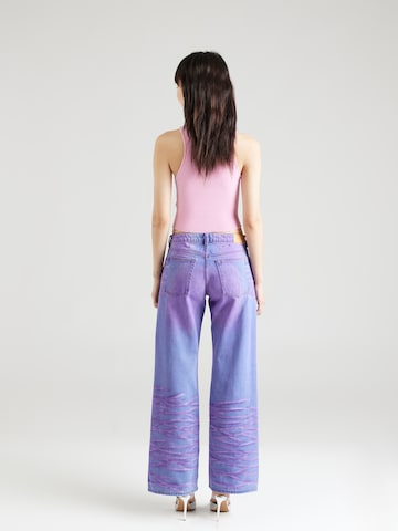 Monki Wide leg Jeans in Purple