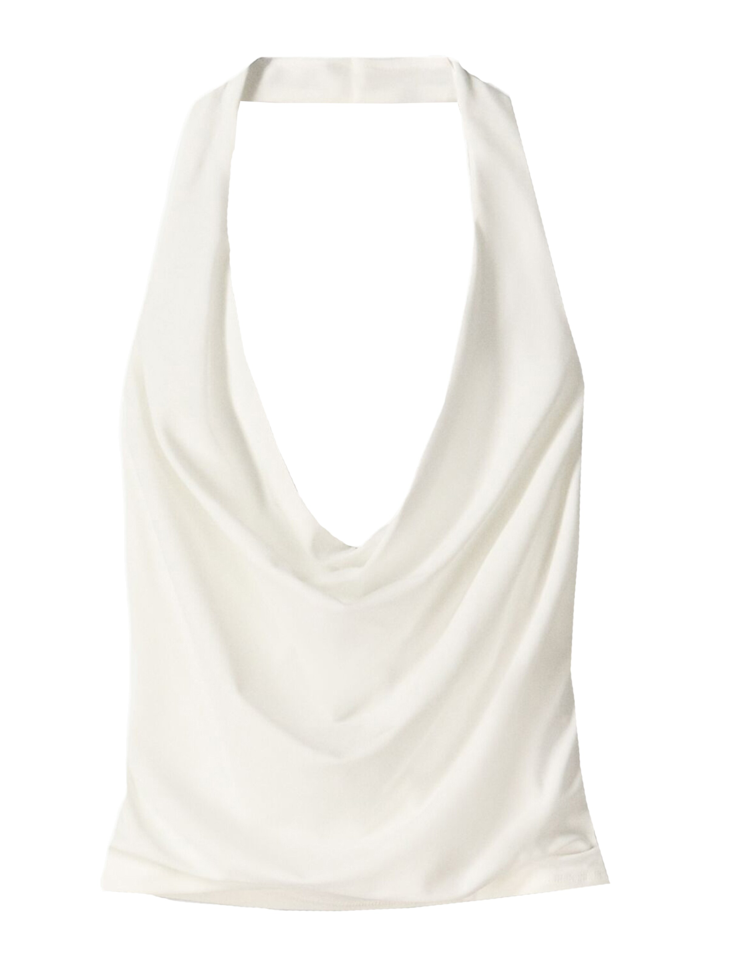 BershkaTop - bijela boja: prednji dio