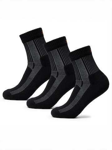 Occulto Athletic Socks 'Makalu' in Black: front