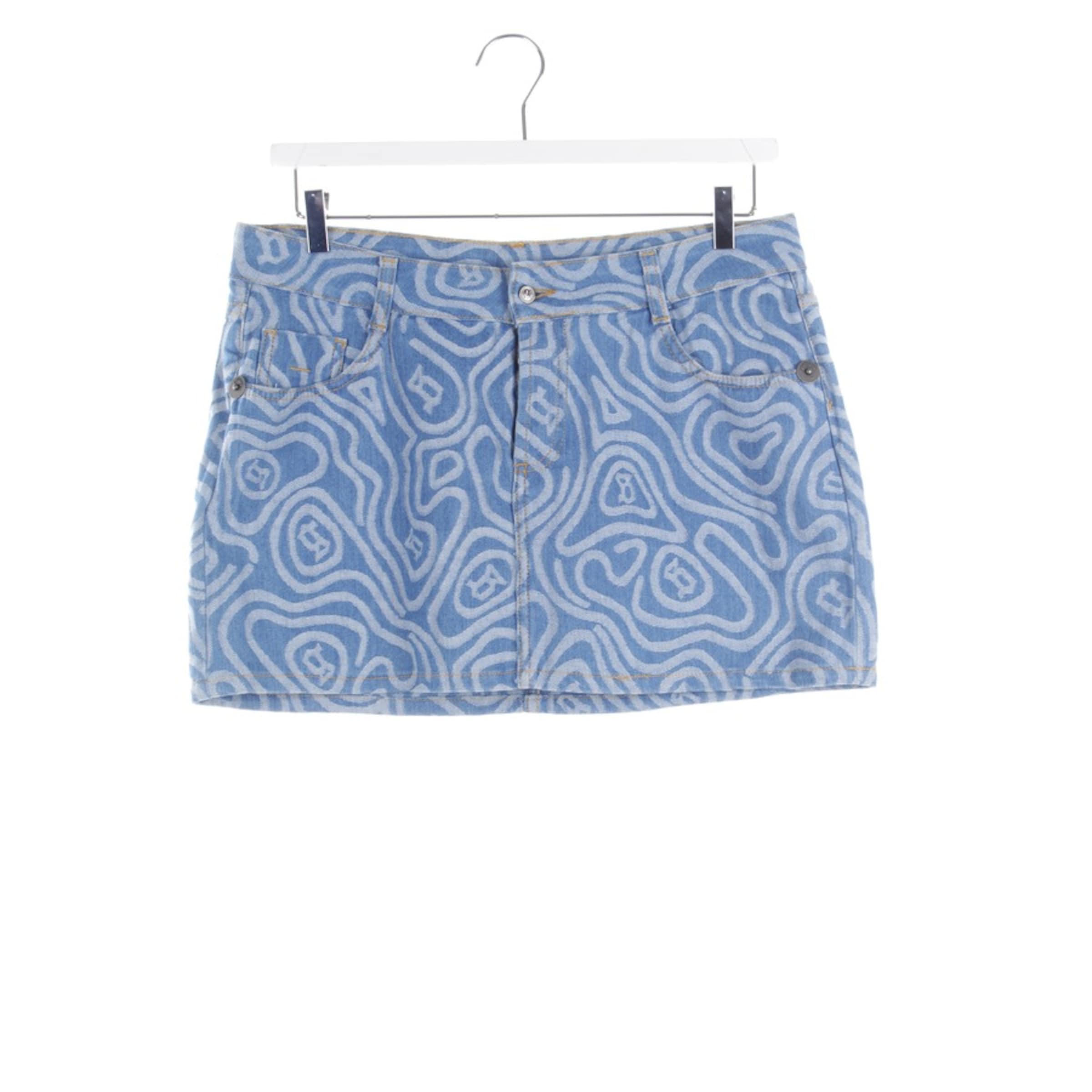 John Galliano Jeansrock XS in Blau: Vorderseite