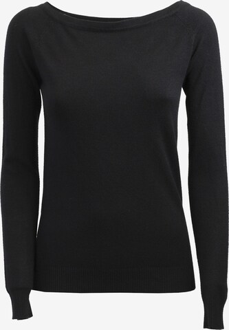 Influencer Sweater in Black: front