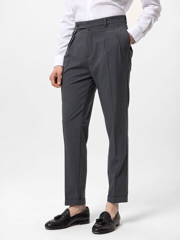 Antioch Regular Pleat-front trousers in Grey