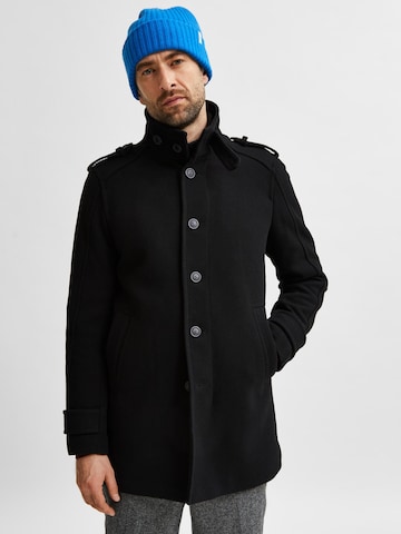 SELECTED HOMME Přechodný kabát – černá: přední strana