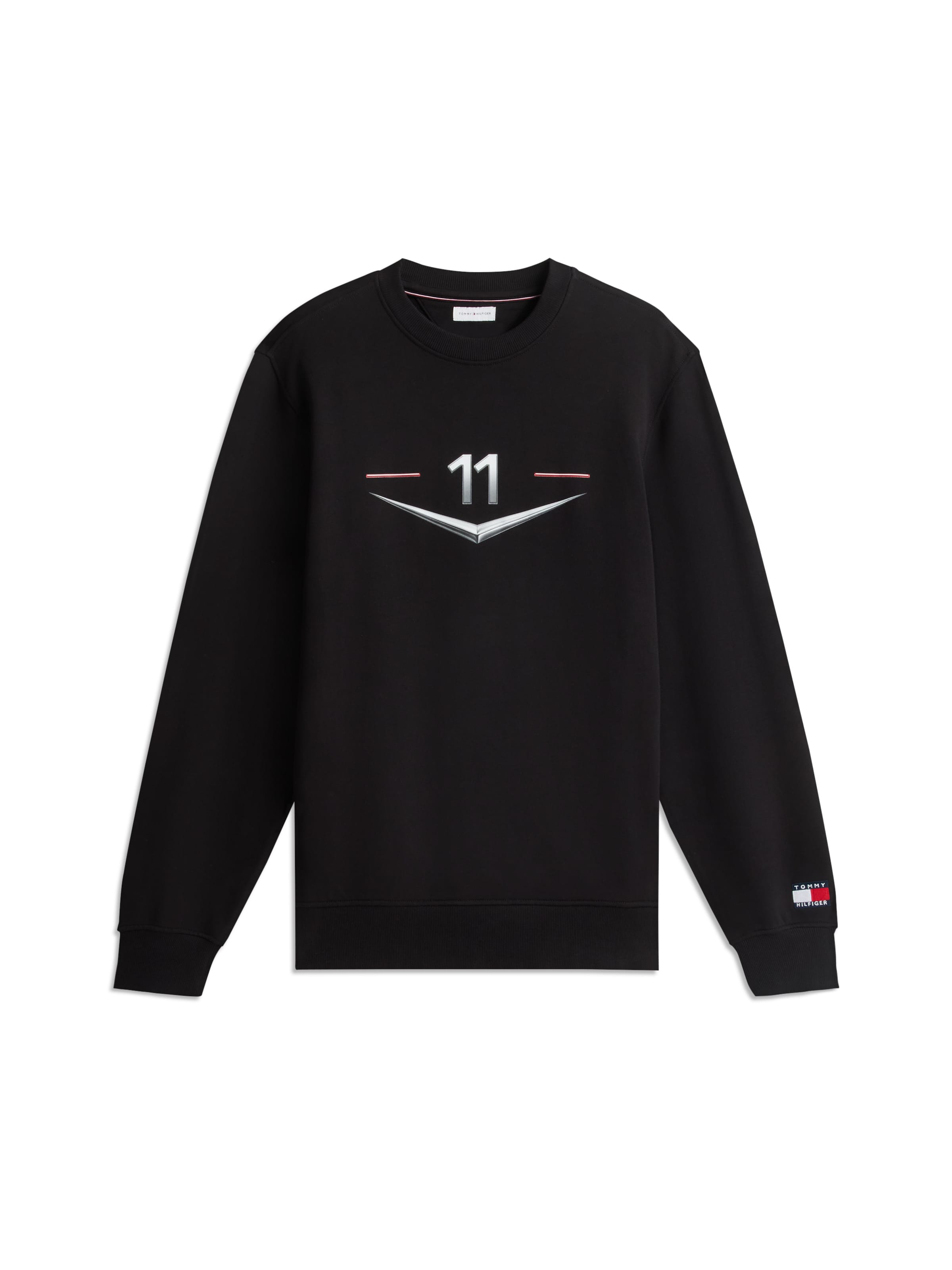TOMMY HILFIGER Μπλούζα φούτερ 'TH X CF1' σε μαύρο: μπροστά