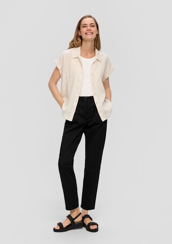 Effilé Pantalon chino s.Oliver en noir