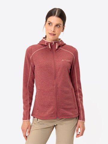 VAUDE Funktionsfleecejacke 'Skomer' in Rot: Vorderseite
