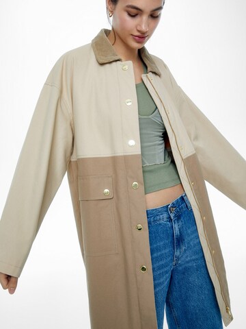 Pull&Bear Between-seasons coat in Beige