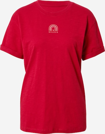 Maloja Functioneel shirt 'Backenstein' in Rood: voorkant