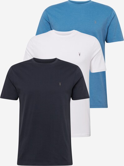 AllSaints Koszulka 'BRACE' w kolorze indygo / królewski błękit / białym, Podgląd produktu