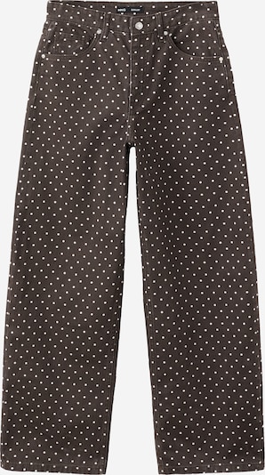 MANGO Farkut 'Polka' värissä tummanruskea / valkoinen, Tuotenäkymä