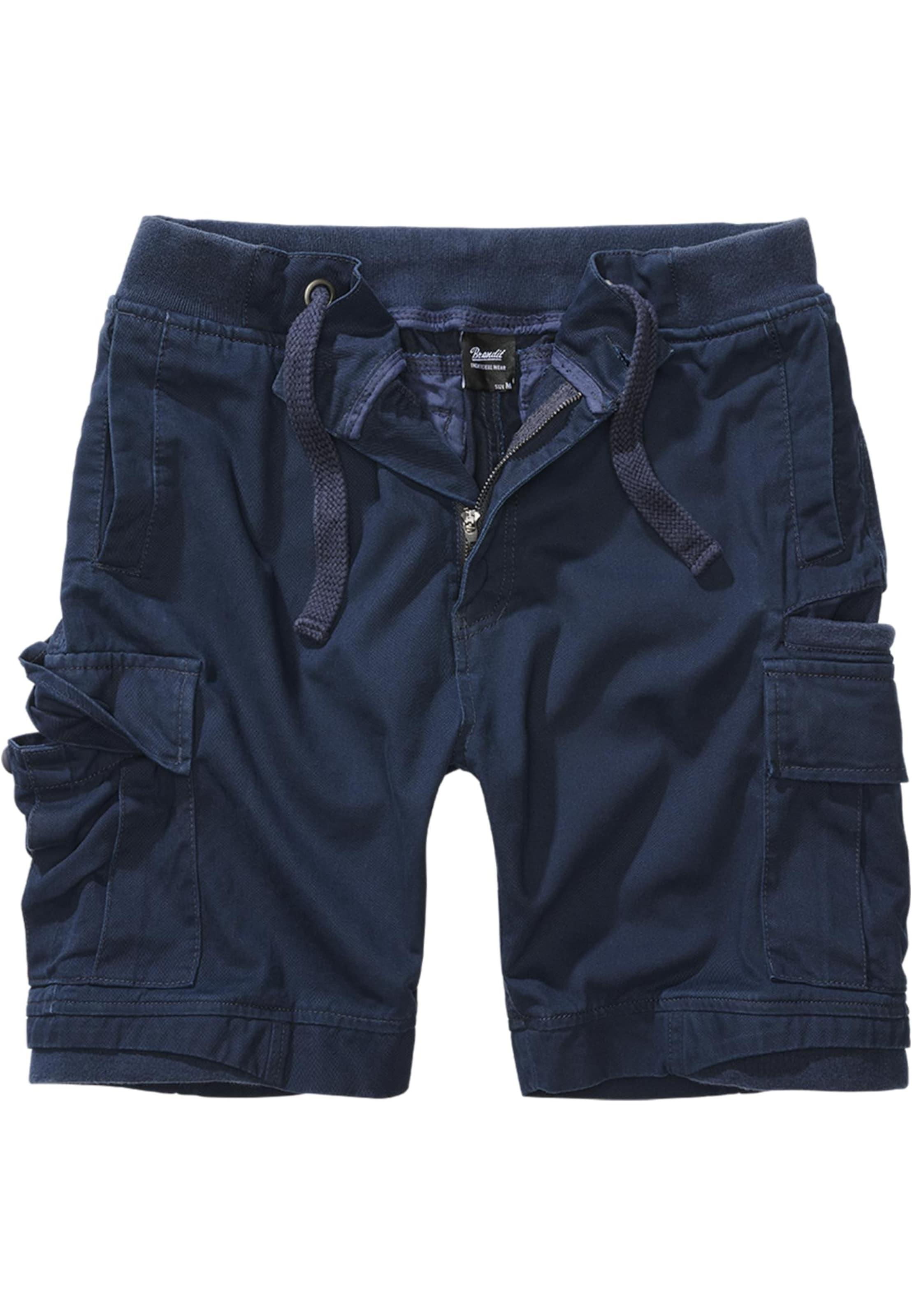 Brandit Regular Cargo trousers 'Packham' in Blue: front