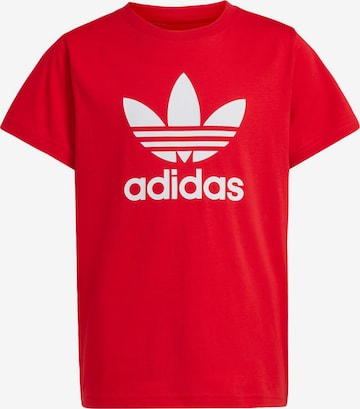 ADIDAS ORIGINALS Shirt 'Adicolor Trefoil' in Red: front
