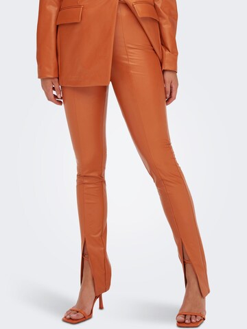 ONLY Slim fit Leggings in Brown: front