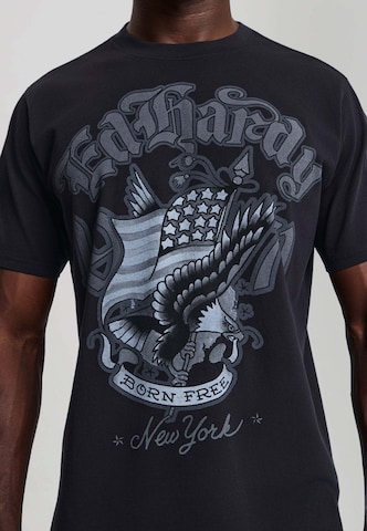Ed Hardy - Camiseta en negro: frente