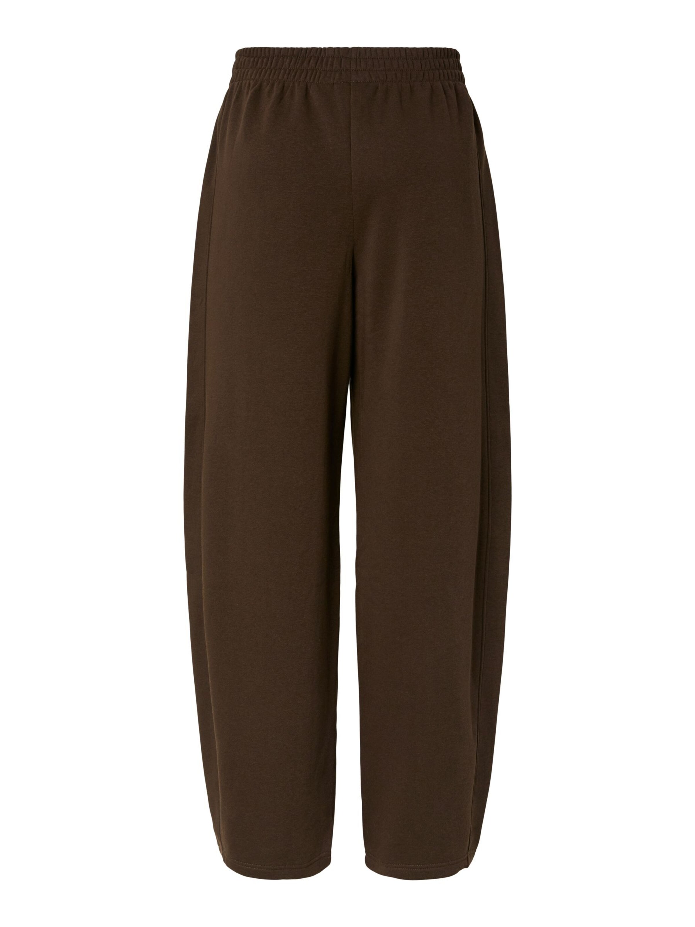 PIECES Loose fit Pants 'PCFilucca' in Brown