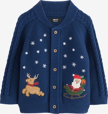 Next Neuletakki 'Christmas' värissä sininen: etupuoli