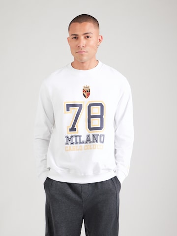 Carlo Colucci - Sudadera en blanco: frente
