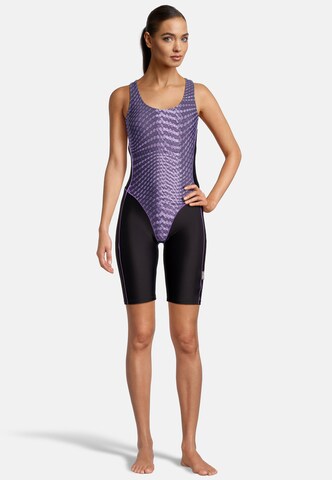 BECO the world of aquasports Bustier Badeanzug 'Hexagon' in Lila