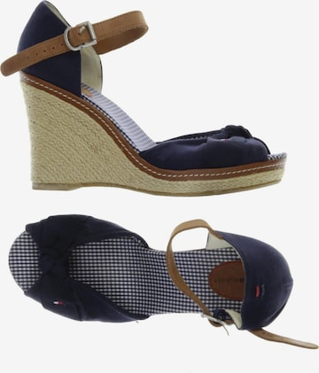 TOMMY HILFIGER Sandalen 39 in Blau: Vorderseite