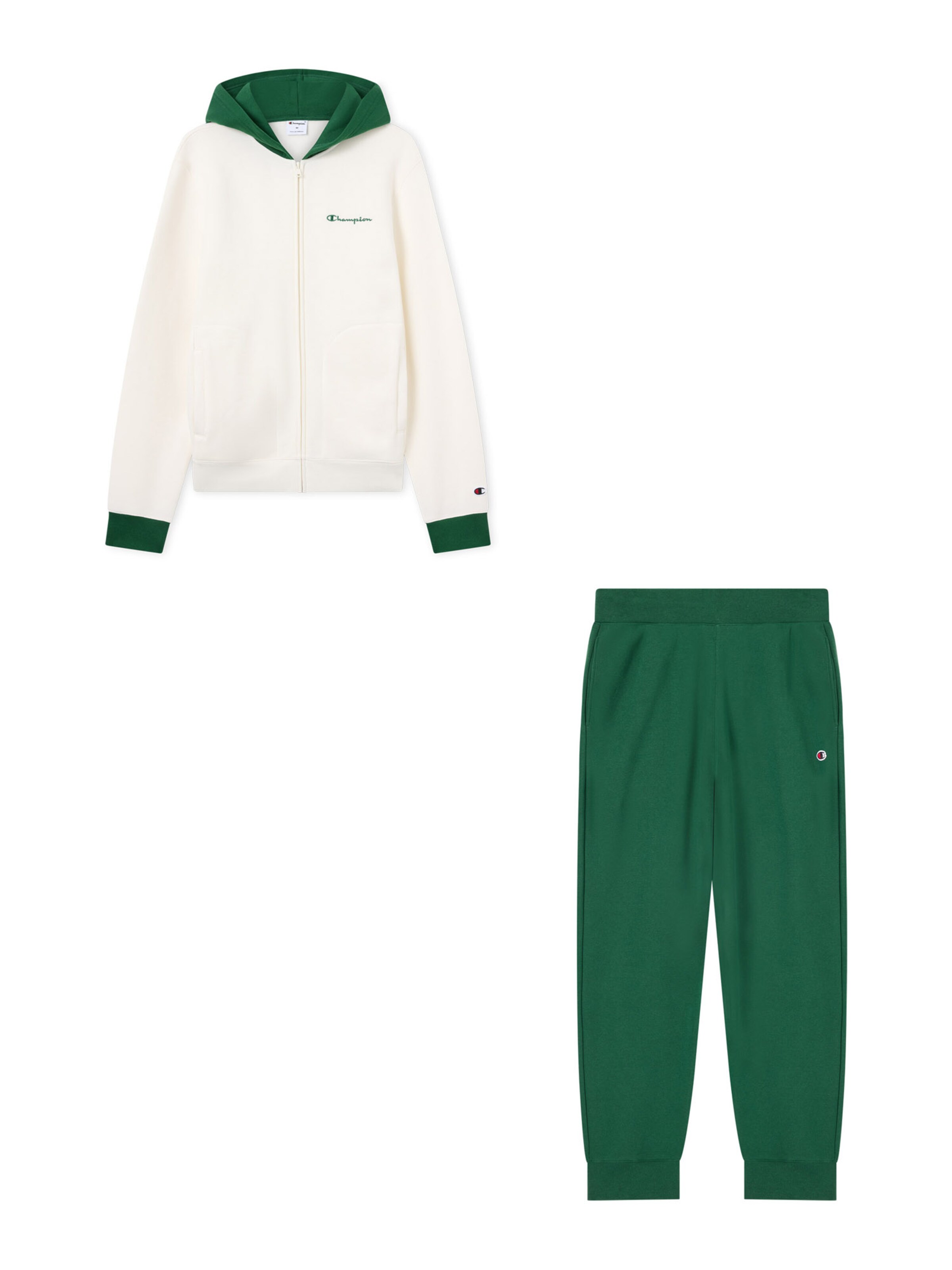 Champion - Fato de jogging em verde: frente