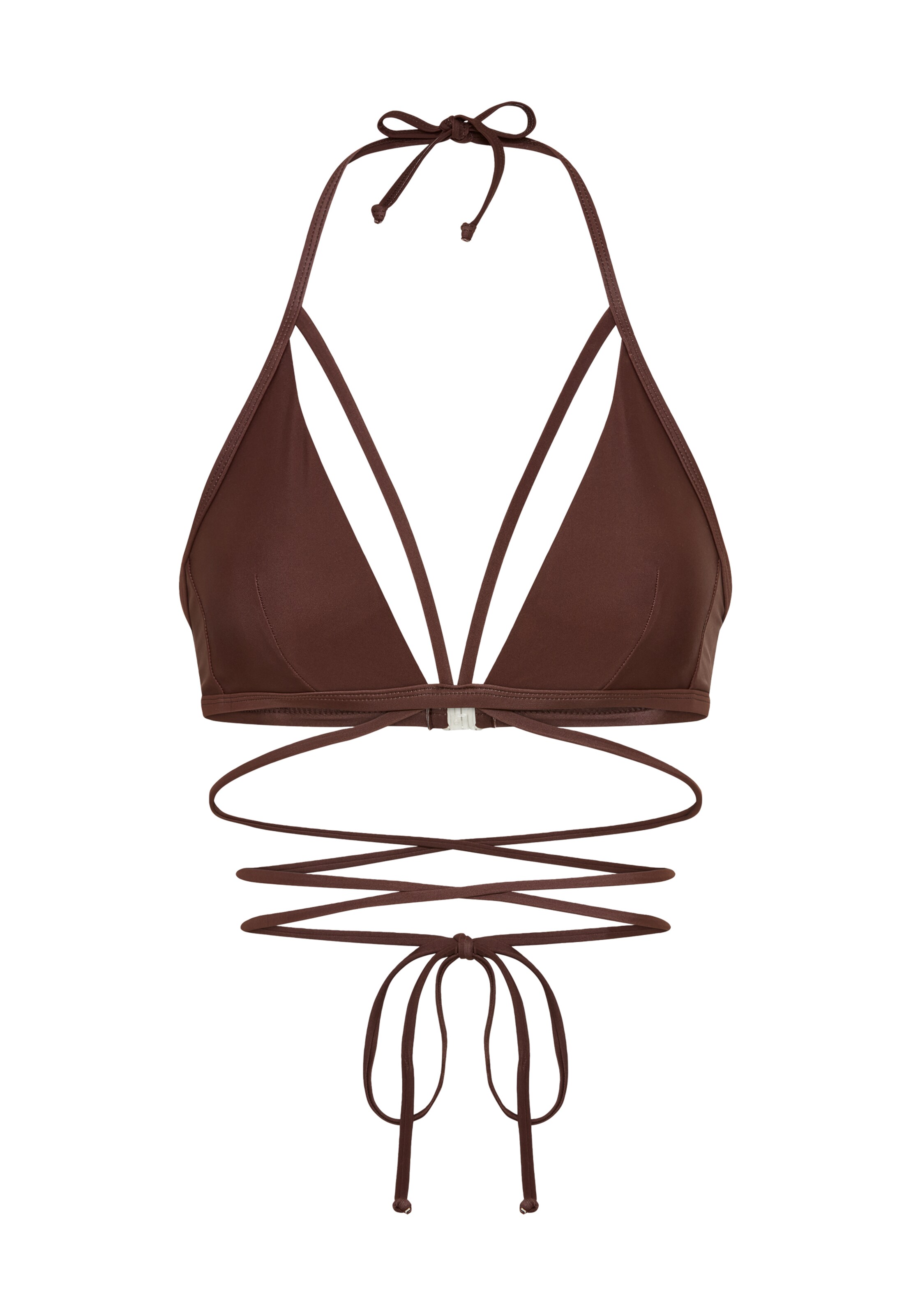 LSCN by LASCANA Bikini Top in Brown: front