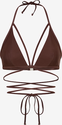 LSCN by LASCANA Bikini Top in Brown: front