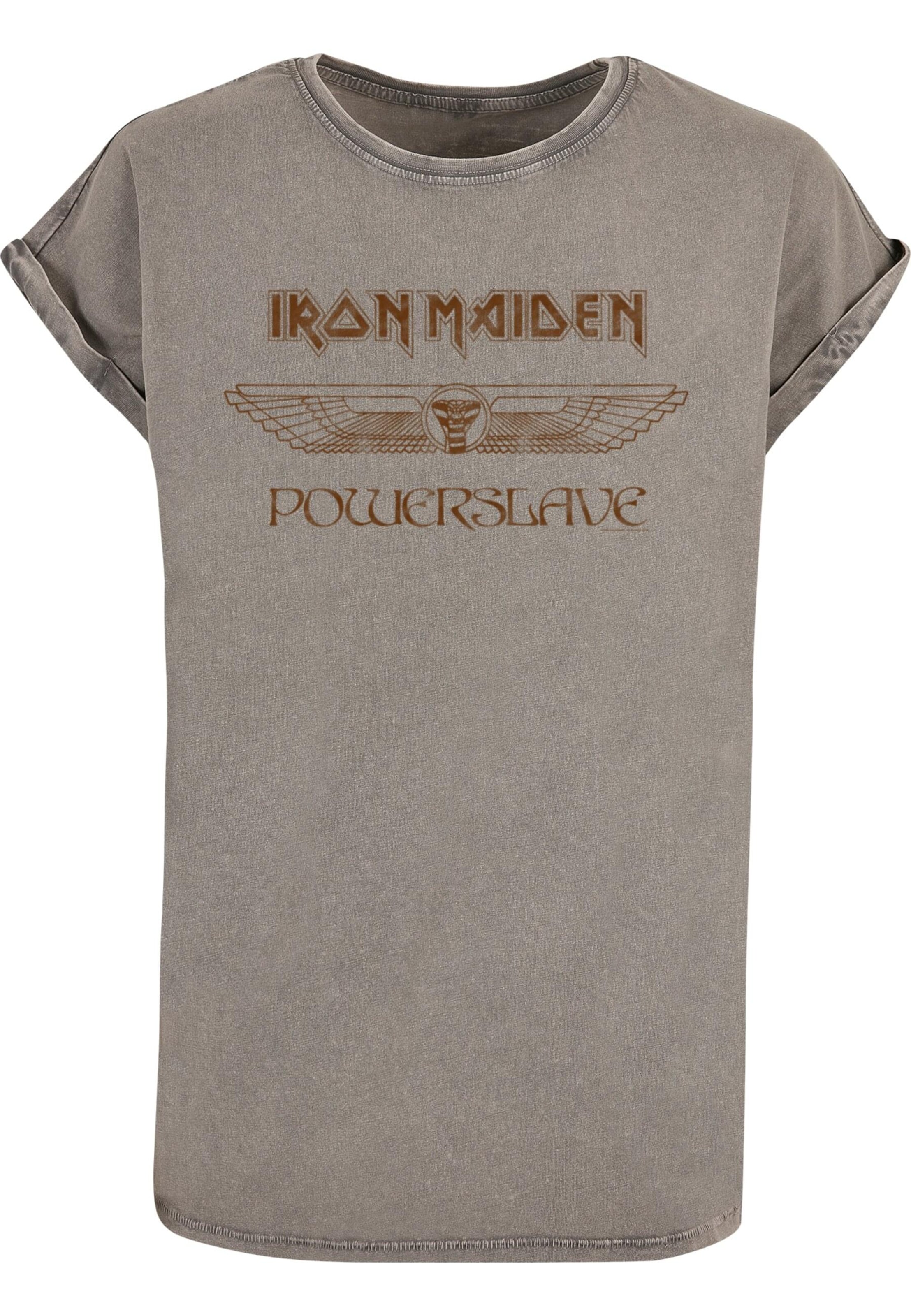 Merchcode Shirt 'Powerslave' in Grau: Vorderseite