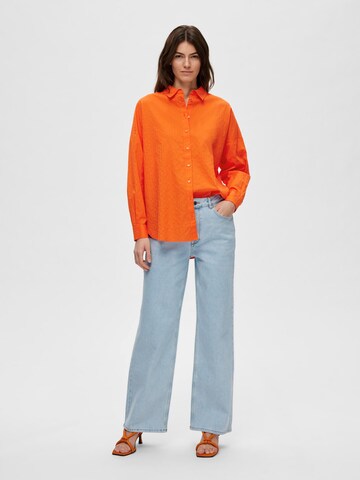 SELECTED FEMME Bluza | oranžna barva