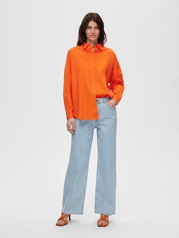 SELECTED FEMME Bluse in Orange