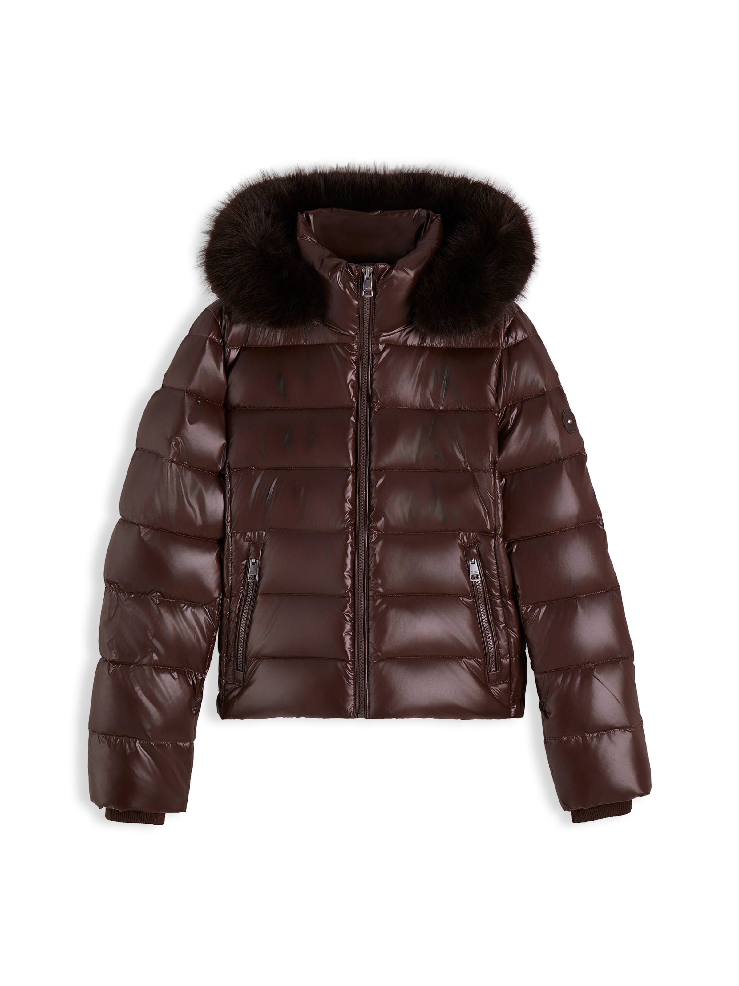 TOMMY HILFIGER Winter Jacket 'GLOSS' in XXS in Chocolate, Item view