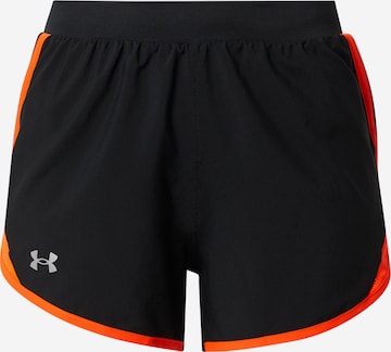 UNDER ARMOUR Workout Pants in Black: front