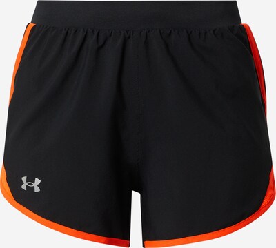 Pantaloni sport UNDER ARMOUR pe gri fumuriu / roșu orange / negru, Vizualizare produs