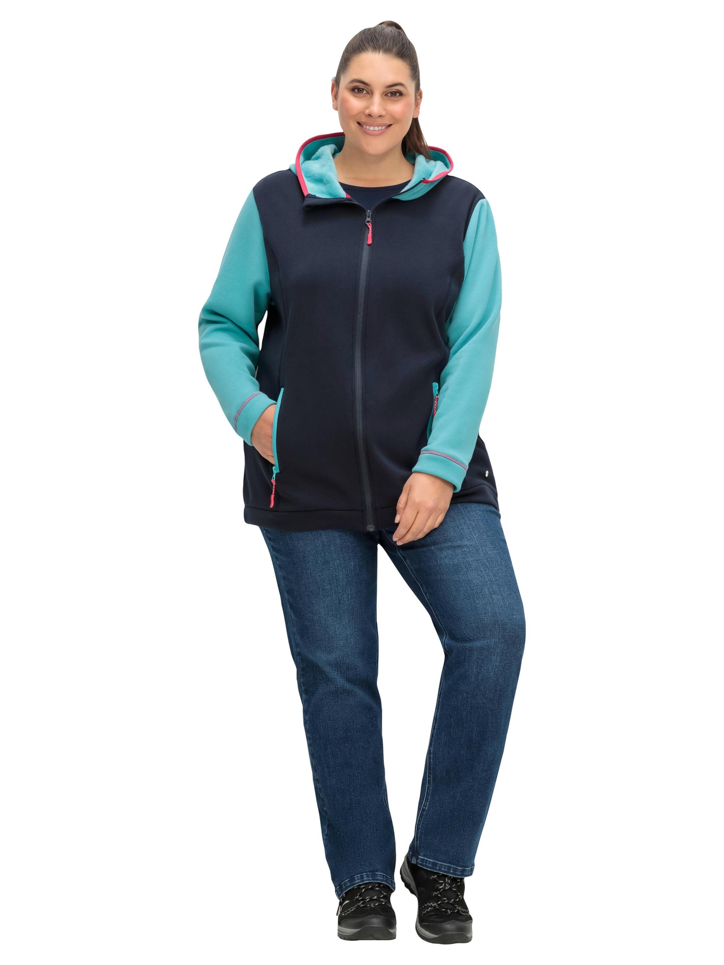 SHEEGO Funktionsfleecejacke in Blau