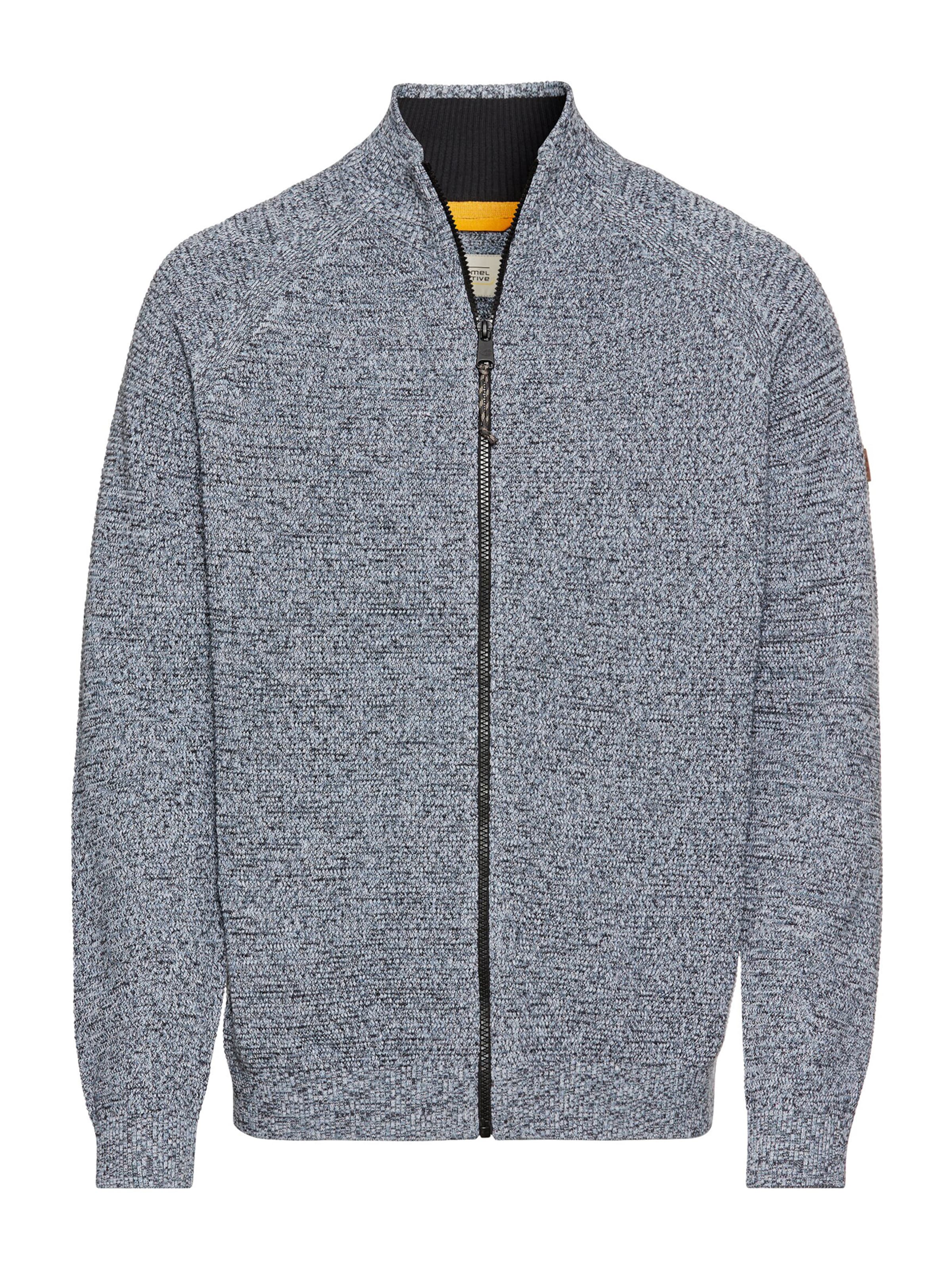 CAMEL ACTIVE Gebreid vest in Blauw: voorkant